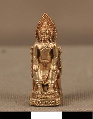 Thumbnail of Amulet: Seated Buddha, Phra Danthaararaath, Run Pit Thawng Chelim Phra Kianthit (2011.05.0026A)
