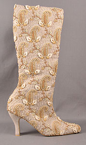 Thumbnail of Pashmina Shawl Boot, Right (2011.09.0001B)