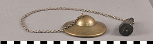 Thumbnail of Ceremonial Set: Cymbal with Beater (2012.10.0123G)
