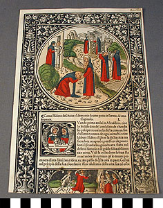 Thumbnail of Incunabulum Page, Woodblock Print,  Cavalcai Vita di Santi Padri (1922.11.0002)