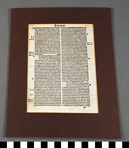 Thumbnail of Incunabule: Page from Latin Bible  (1930.11.0002)
