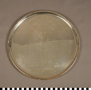 Thumbnail of Commemorative Tray Avery Brundage for his 80th Birthday from the Hellenic Olympic Committee (1977.01.0009)