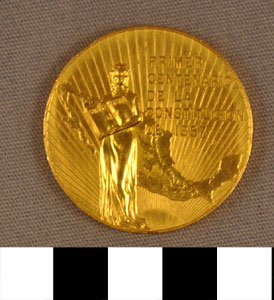Thumbnail of Commemorative Medallion for 100th Anniversary of the Mexican Constitution of 1857 (1977.01.0035C)