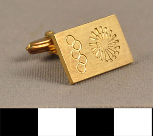 Thumbnail of Commemorative Olympic Cuff Link (1977.01.0192A)