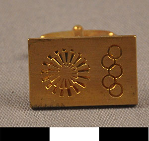 Thumbnail of Commemorative Olympic Cuff Link (1977.01.0192C)