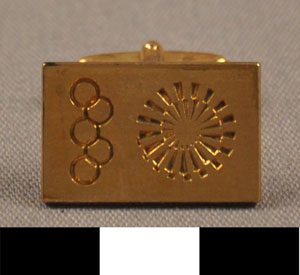 Thumbnail of Commemorative Olympic Cuff Link (1977.01.0192D)