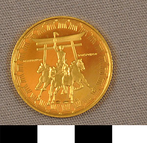 Thumbnail of Commemorative Medal for XVIII Summer Olympics in Tokyo (1977.01.0425A)