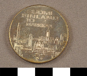 Thumbnail of Commemorative Coin: European Athletics Championship, 10 Markan (1977.01.0441E)