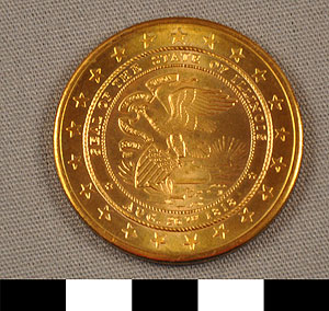 Thumbnail of Commemorative Coin: Illinois Sesquicentennial 1818 – 1968 (1977.01.0554B)