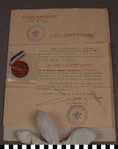 Thumbnail of Certificate of Commendation: Medal of Fencing Merit (1977.01.0794B)
