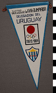 Thumbnail of Pennant: Uruguay Delegation, XVIII Summer Olympics (1977.01.0823)