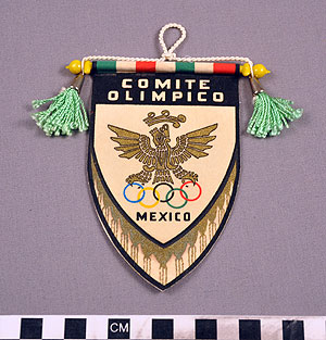 Thumbnail of Commemorative Pennant: ODEPA, Pan American Sports Organization, Mexico Olympic Committee (1977.01.0903)