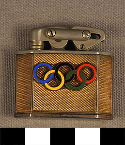 Thumbnail of Olympic Commemorative Cigarette Lighter (1977.01.0943)