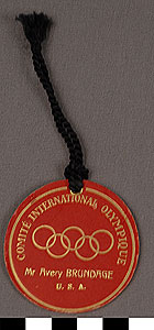 Thumbnail of Identification Badge: Comite International Olympique, International Olympic Committee (1977.01.0969)