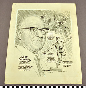Thumbnail of Portrait Drawing of Avery Brundage (1977.01.1567)