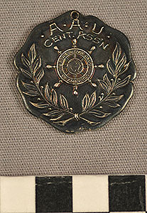 Thumbnail of Medal: A.A.U. Central Association, Athletic Carnival, Second Place Shot Put (1977.01.1736)