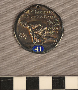Thumbnail of Medal: 41st Infantry Association Track and Field Meet, Shot Put (1977.01.1747)