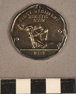 Thumbnail of Medal: First Regiment Athletic Association, Second Prize Shot Put (1977.01.1748)