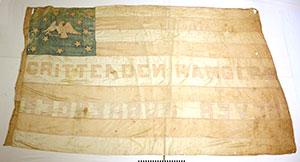 Thumbnail of Crittenden Rangers Civil War Flag (1900.26.0026)