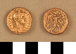Thumbnail of Coin: Billon Tetradrachm issued under Claudius Gothicus  (1900.63.1510)