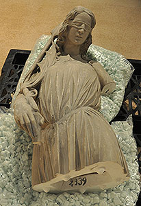 Thumbnail of Plaster Cast of Statue from South Transept Portal of Strasbourg Cathedral: The Defeat of the Synagogue (Head and Torso) (1911.05.0001A)