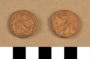 Thumbnail of Coin: Billon Tetradrachm Coin: Billon Tetradrachm issued under Claudius Gothicusissued under Claudius Gothicus (1917.63.1541)