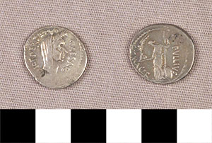 Thumbnail of Coin: Denarius of Julius Caesar (1919.63.0128)