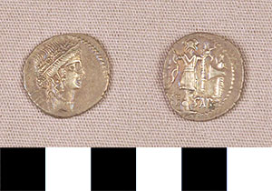Thumbnail of Coin: Denarius of Julius Caesar (1919.63.0224)