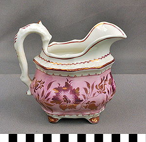 Thumbnail of Tea Service: Liverpool Lustreware Cream Pitcher (1934.01.0003)