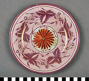 Thumbnail of Tea Service: Liverpool Lustreware Dessert Plate (1934.01.0006)