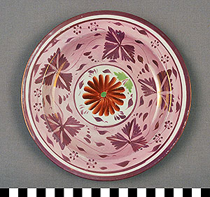 Thumbnail of Tea Service: Liverpool Lustreware Dessert Plate (1934.01.0011)