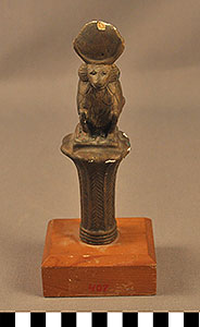 Thumbnail of Plaster Cast: Thoth, Baboon Finial (1948.01.0087)