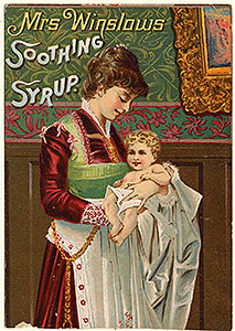 Thumbnail of Business Advertisement Card: Mrs. Winslows Soothing Syrup (1972.21.0085)