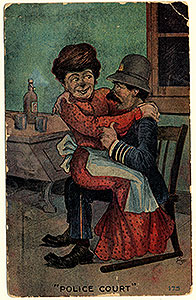 Thumbnail of Postcard: "Police Court" (1972.21.0252)