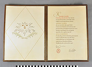 Thumbnail of Certificate: Nobel Prize for Physics Presented to John Bardeen (1991.04.0051A)