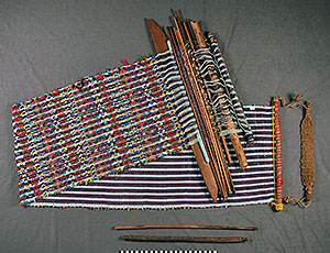 Thumbnail of Backstrap Loom with Weaving  (2011.05.0943A)