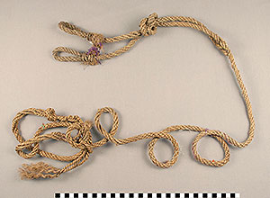Thumbnail of Tension Cord for Backstrap Loom with Weaving (2011.05.0943B)
