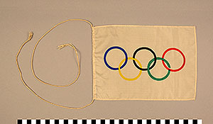 Thumbnail of Commemorative Olympic Flag (1901.14.0033)