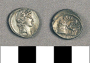 Thumbnail of Coin: Roman Republic, Denarius (1919.63.1021)