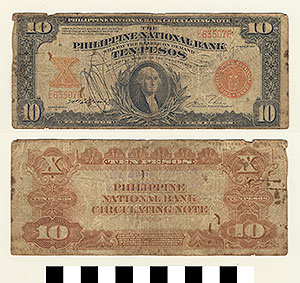 Thumbnail of Bank Note: Commonwealth of the Philippines, 10 Pesos (1965.01.0131)