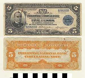 Thumbnail of Bank Note: Philippines U.S. Territory, 5 Pesos (1965.01.0132)