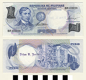 Thumbnail of Bank Note: Philippines, 1 Peso (1965.01.0138)