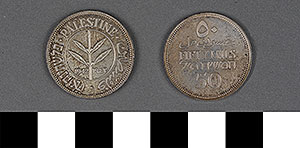 Thumbnail of Coin: Palestine, Mils, 50 (1971.15.0149)