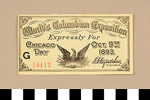 Thumbnail of Ticket: World Columbian Exposition (1977.04.0003)