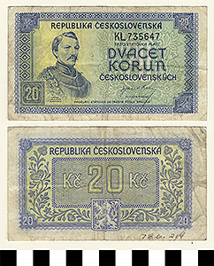 Thumbnail of Bank Note: Czechoslovakia, 20 Korun (1978.06.0214)