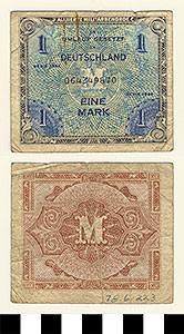Thumbnail of Bank Note: Germany, 1 Mark (1978.06.0223)