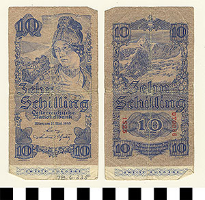 Thumbnail of Bank Note: Austria, 10 Schillings (1978.06.0235)
