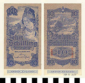 Thumbnail of Bank Note: Austria, 10 Schillings (1978.06.0239)