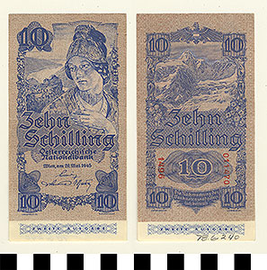 Thumbnail of Bank Note: Austria, 10 Schillings (1978.06.0240)
