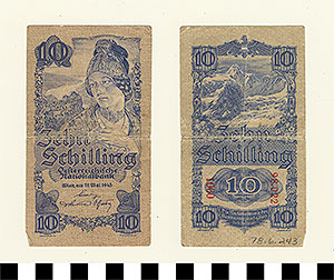 Thumbnail of Bank Note: Austria, 10 Schillings (1978.06.0243)
